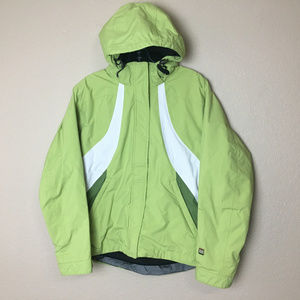 Spyder Women 6 Green Winter Hoodie Zipper Jacket